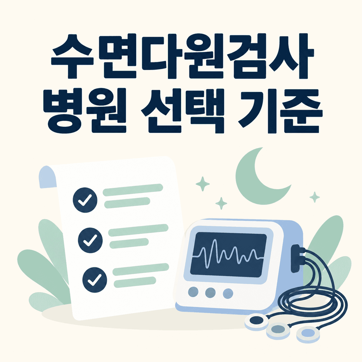 이비인후과 수면다원검사 병원 선택 기준 핵심 정보 이미지