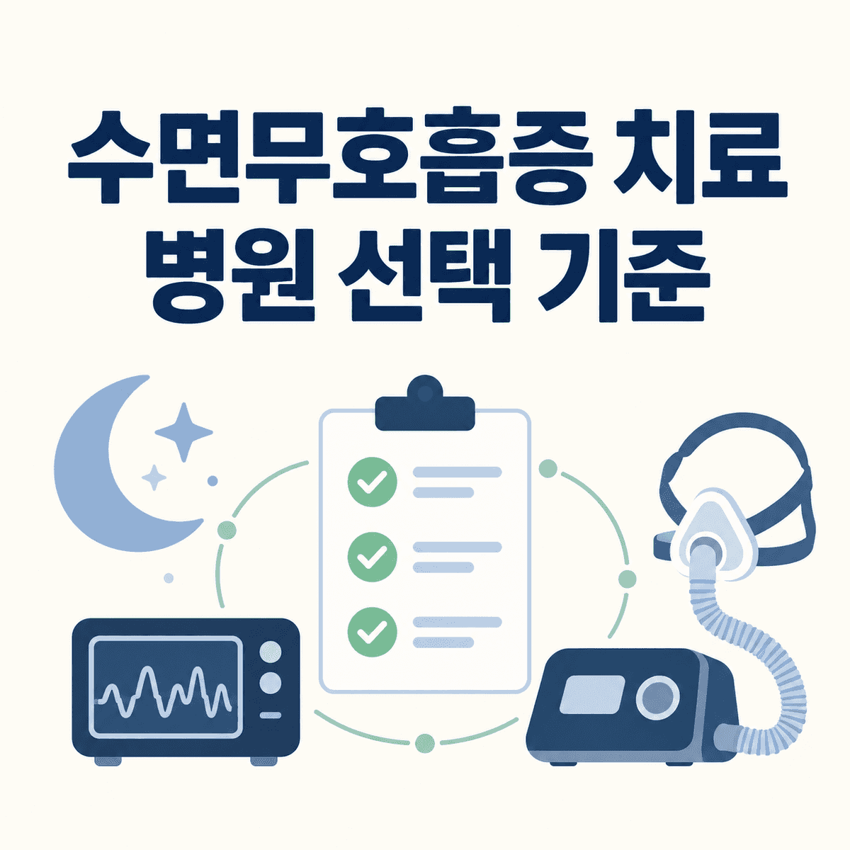 이비인후과 수면무호흡증 치료 병원 선택 기준 핵심 정보 이미지