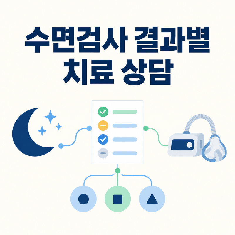 이비인후과 수면검사 결과별 치료 상담 핵심 정보 이미지